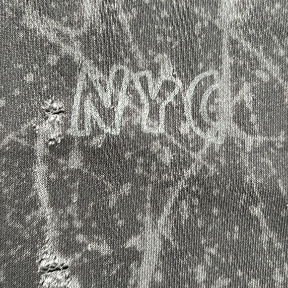 Aerie x Keith Haring NYC Dark Gray Art to Wear Grunge Distressed Sweatshirt XS - Picture 5 of 11